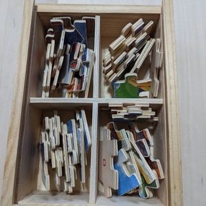 Wooden puzzle st in a box